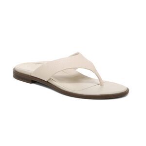 Vionic Agave Sandal Leather Cream Thong Comfort Leather Beach Resort Women's 10